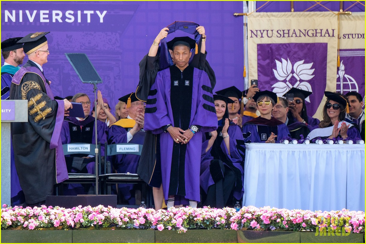 Pharrell Williams Speaks About Women's Rights During NYU Commencement Speech (Video)