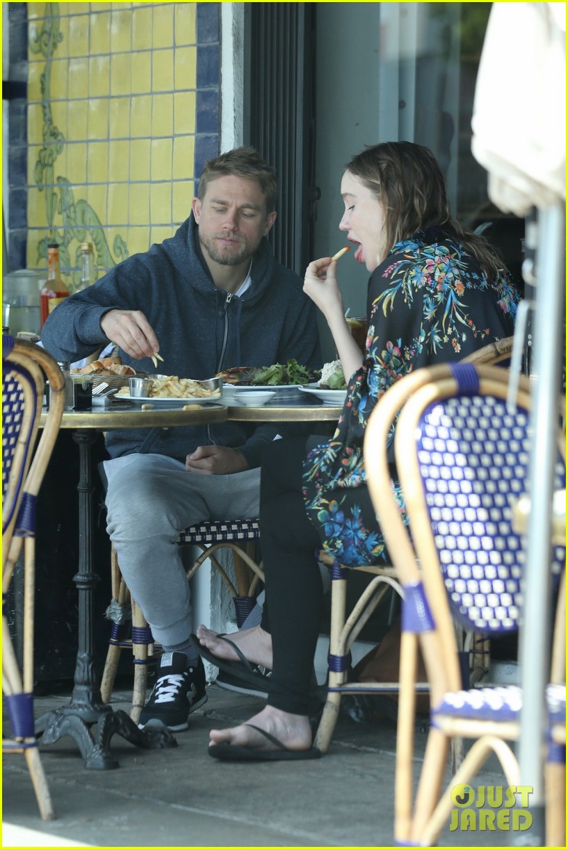 Charlie Hunnam Is All Smiles with Morgana McNelis at Lunch!