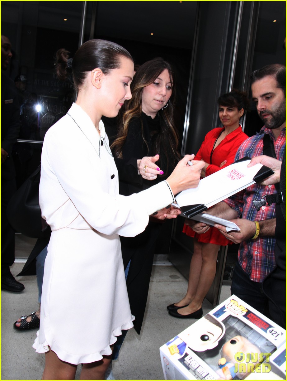 Millie Bobby Brown Attends 'Stranger Things' Screening After Wrapping Season Two