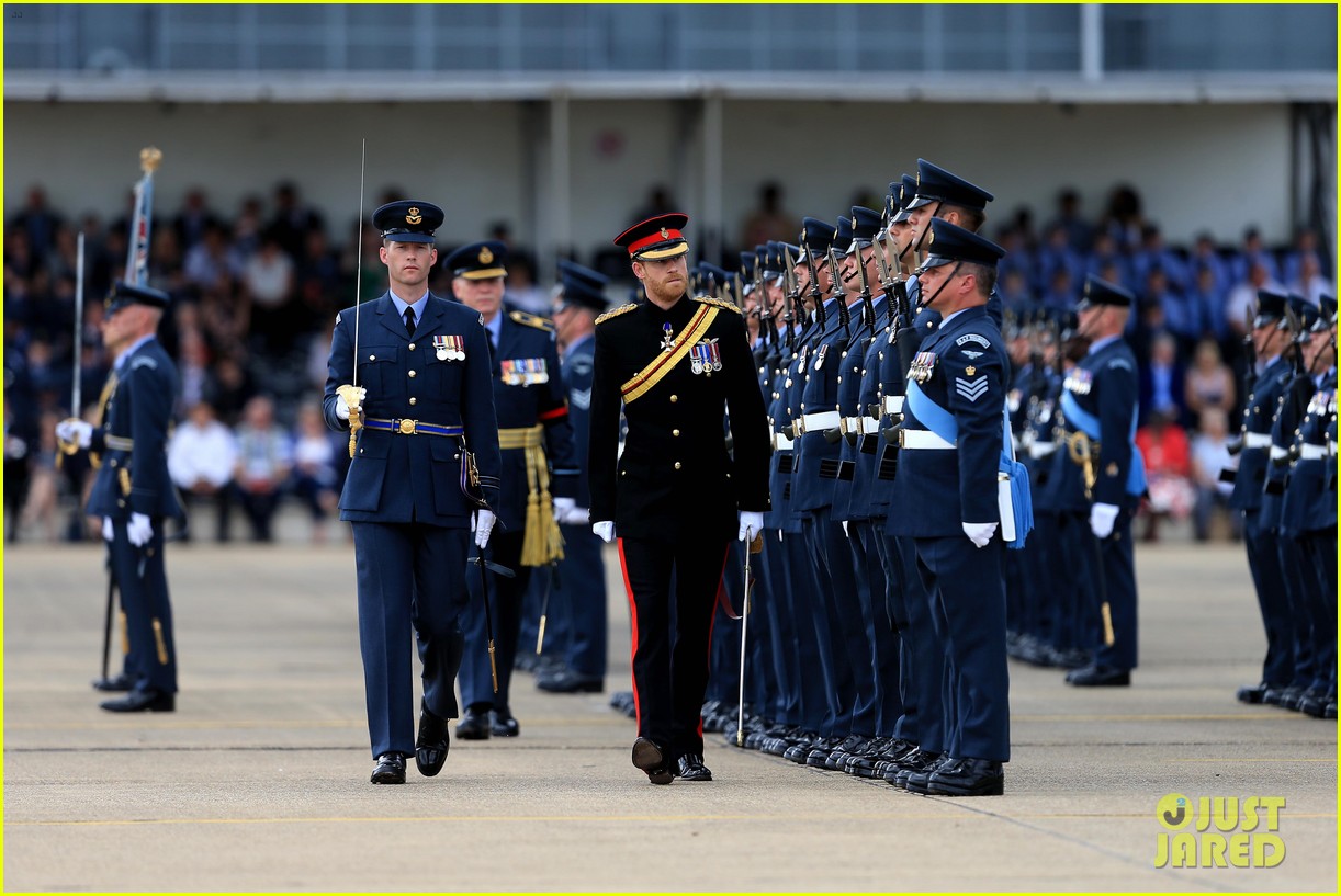 Prince Harry Dons Military Uniform for RAF Honington 75th Anniversary Ceremony!