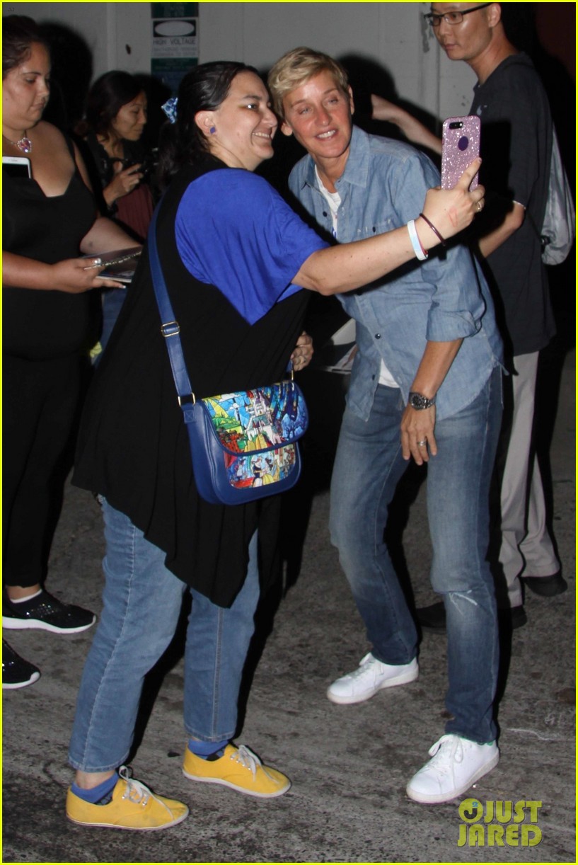 Ellen DeGeneres & Portia de Rossi Hit the Club for Ellen's Comedy Show!