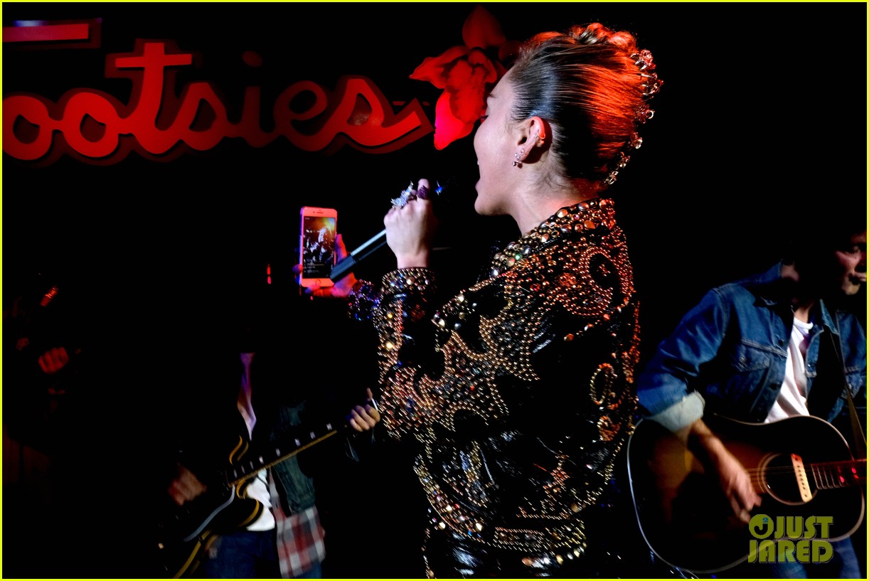 Miley Cyrus Reunites with Best Friend Lesley at Her Album Release Party!