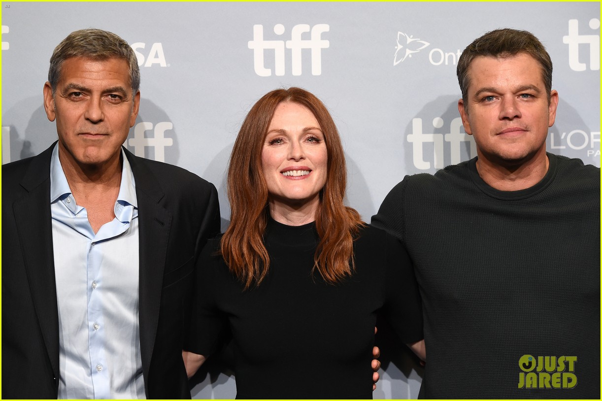 George Clooney, Julianne Moore & Matt Damon Team Up for 'Suburbicon' Press Conference at TIFF 2017!