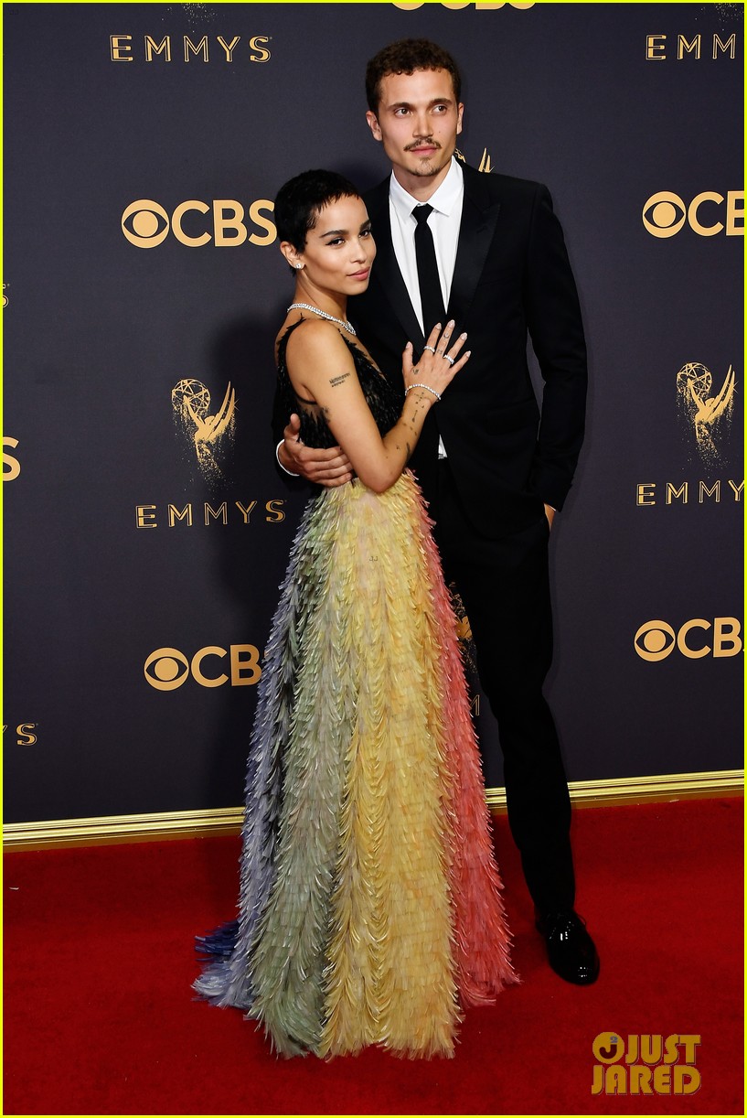 Zoe Kravitz & Boyfriend Karl Glusman Celebrate First Anniversary at Emmys 2017!