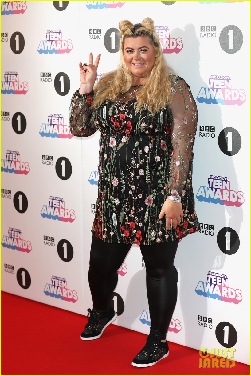 Gemma Collins Falls Through Hole Live on Stage at BBC 1 Radio Teen Awards - Then Pokes Fun at Herself!