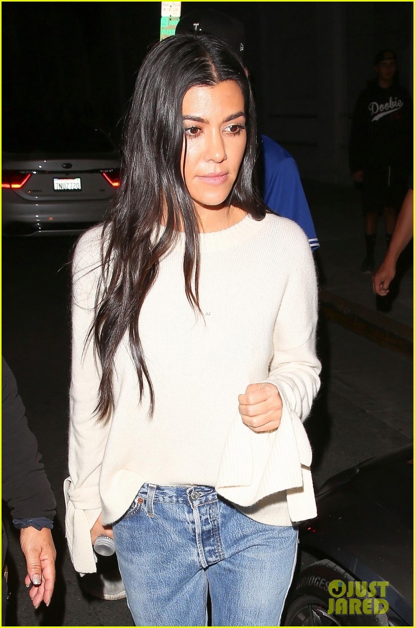 Kourtney Kardashian Looks Trendy While Heading to Church!