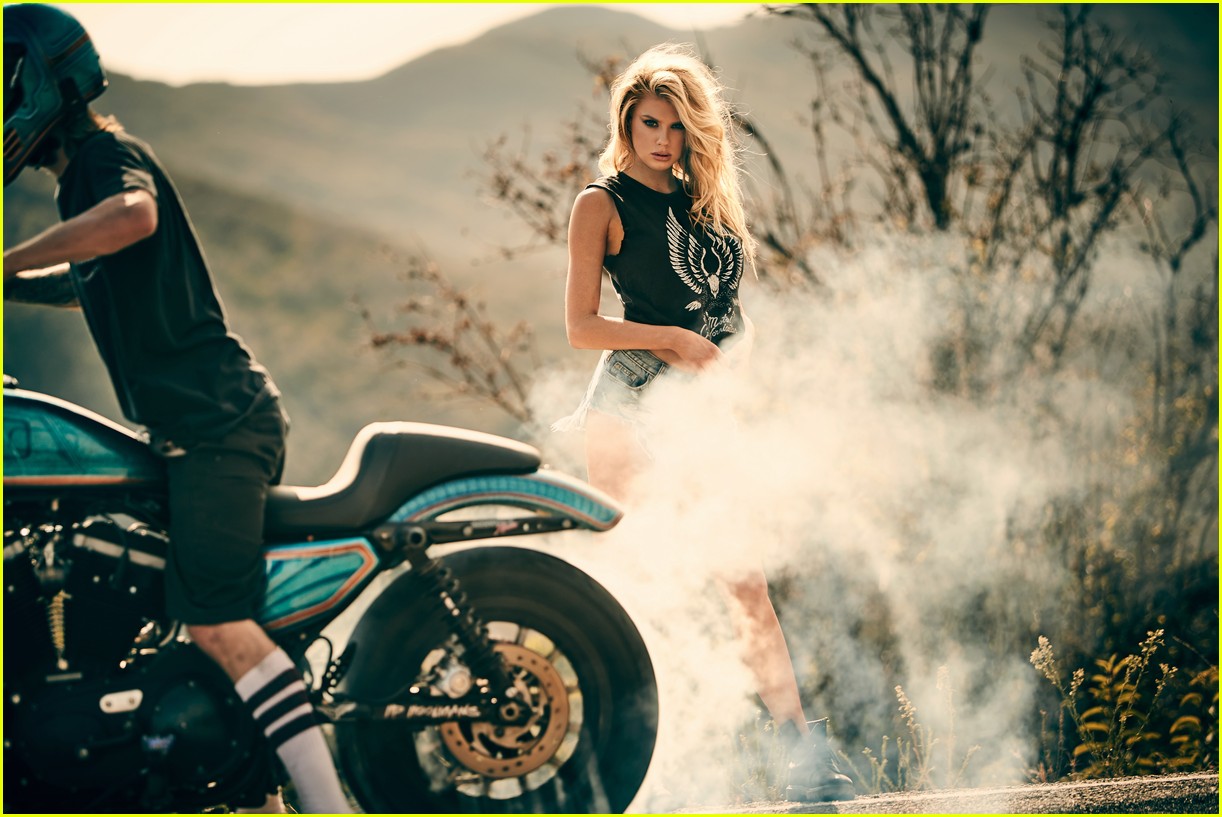 Charlotte McKinney Turns Into a Biker Babe for Local Authority Campaign! (Exclusive)