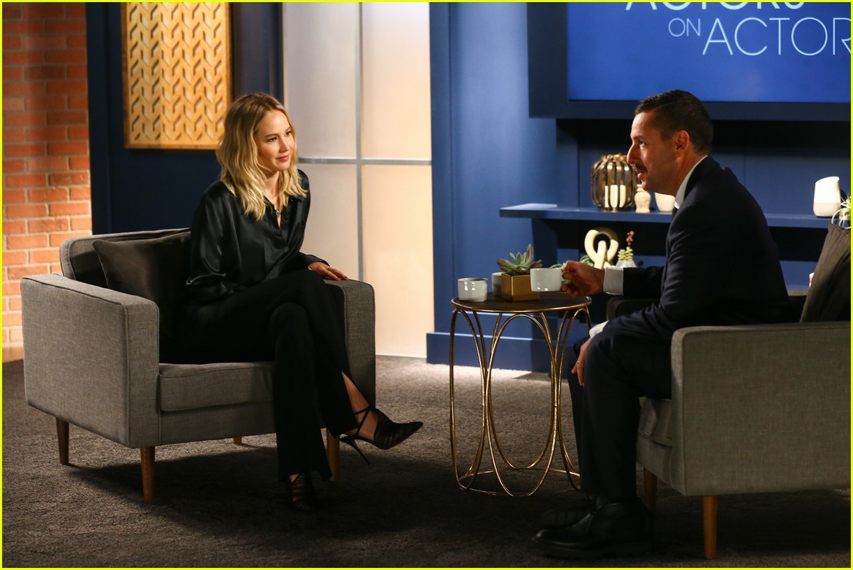 Jennifer Lawrence Tells Adam Sandler Why She's 'Rude' to Fans
