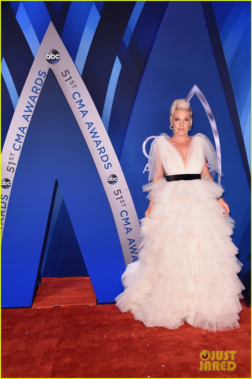 Pink & Daughter Willow Wear Matching Tulle Dresses at CMA Awards 2017