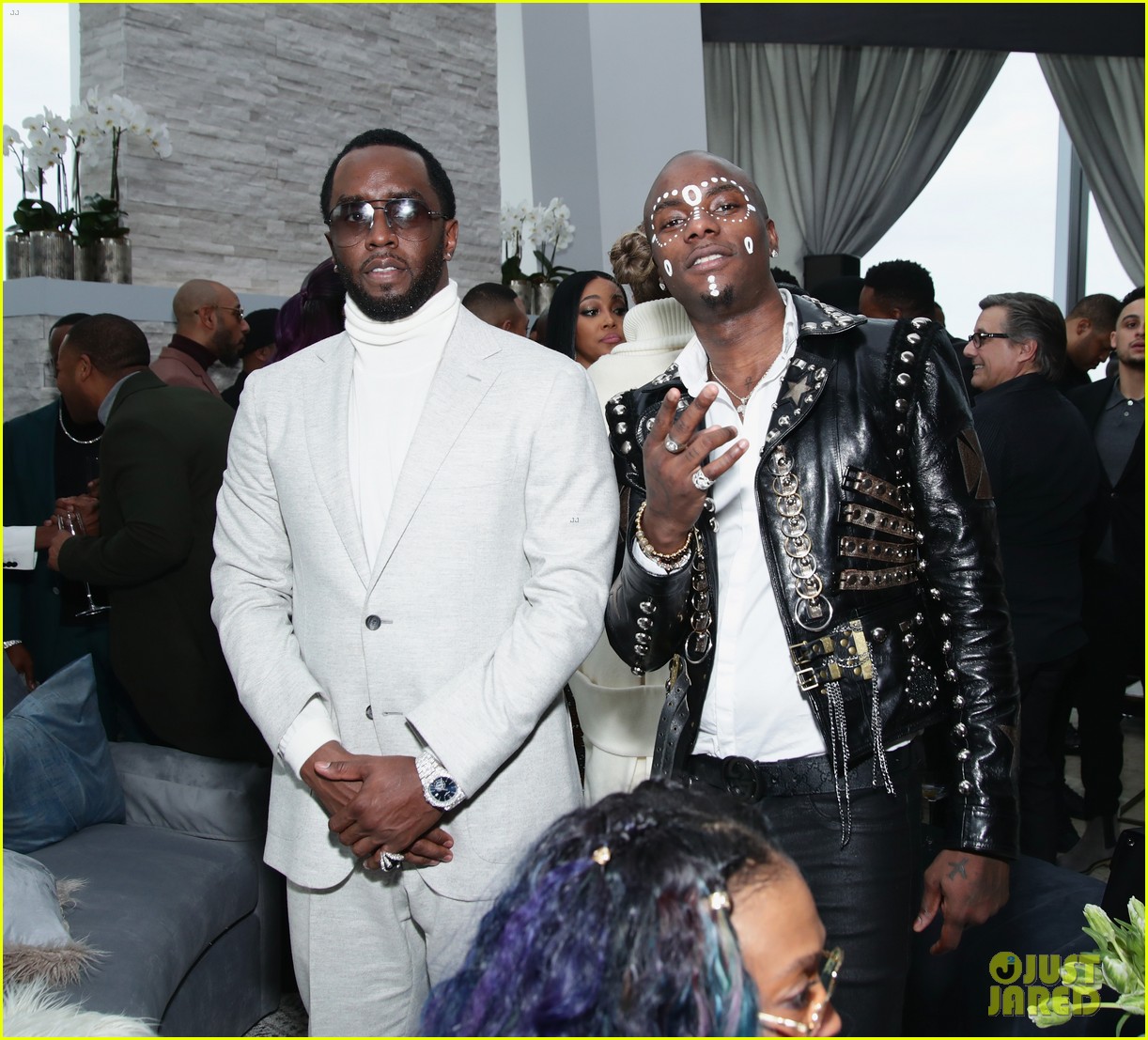 Jay-Z Joins Diddy & Cassie at Roc Nation's Grammys 2018 Brunch