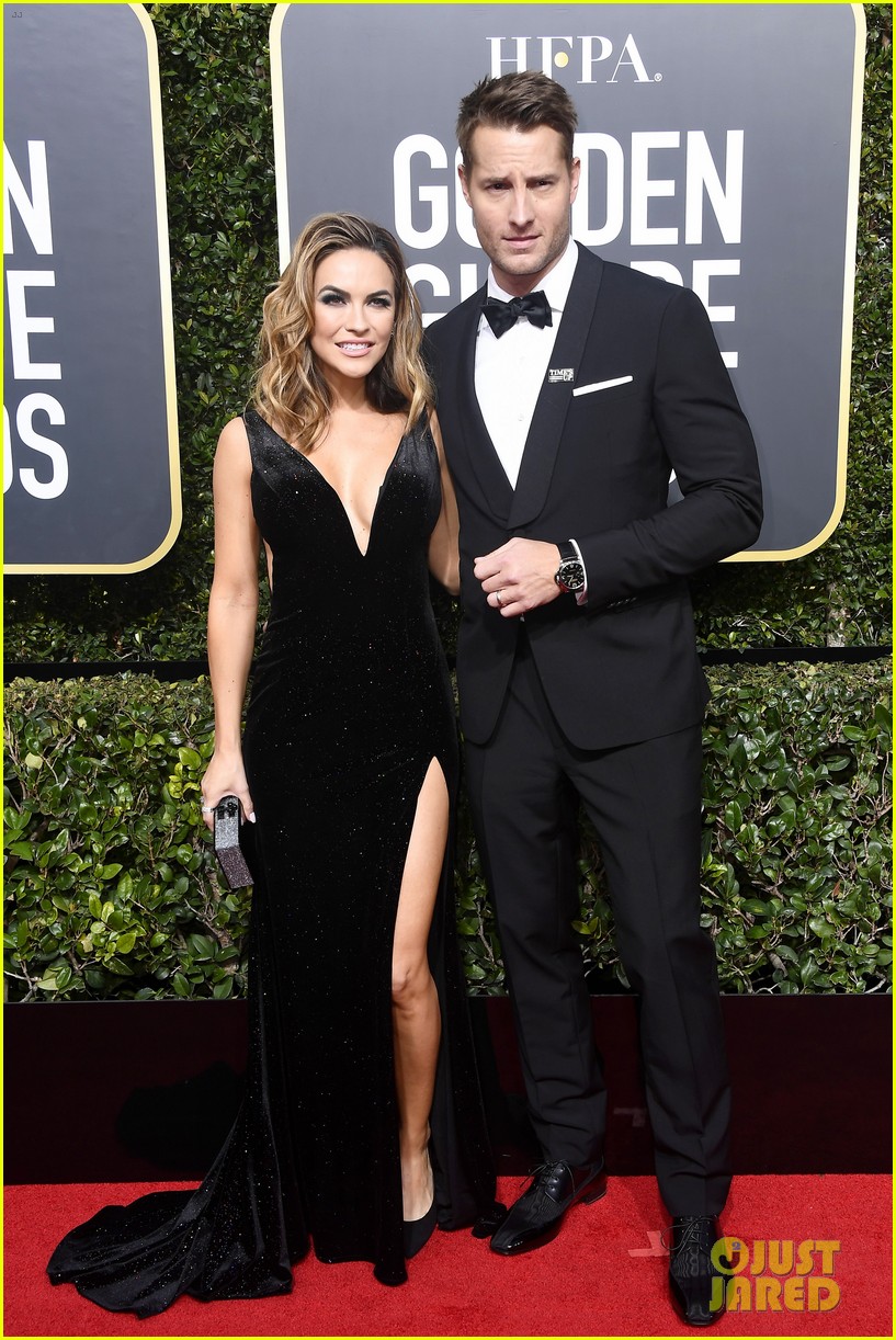 chrissy metz golden globes dress This Is Us' & Justin Hartley Walk the Red Carpet at 2018 | Just Jared pricerange:151-175