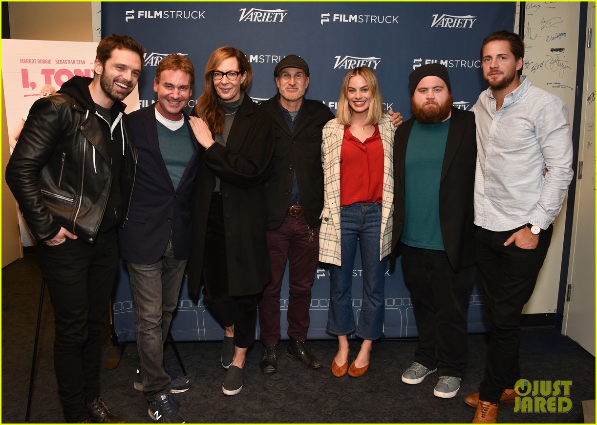 Margot Robbie Joins 'I, Tonya' Co-Stars Allison Janney & Sebastian Stan at Screening