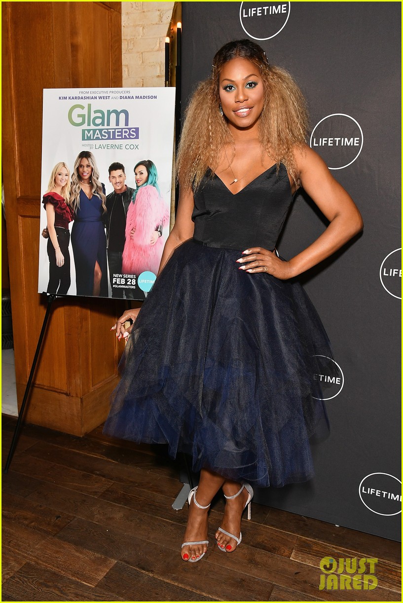 Laverne Cox Celebrates Lifetime's 'Glam Masters' Premiere