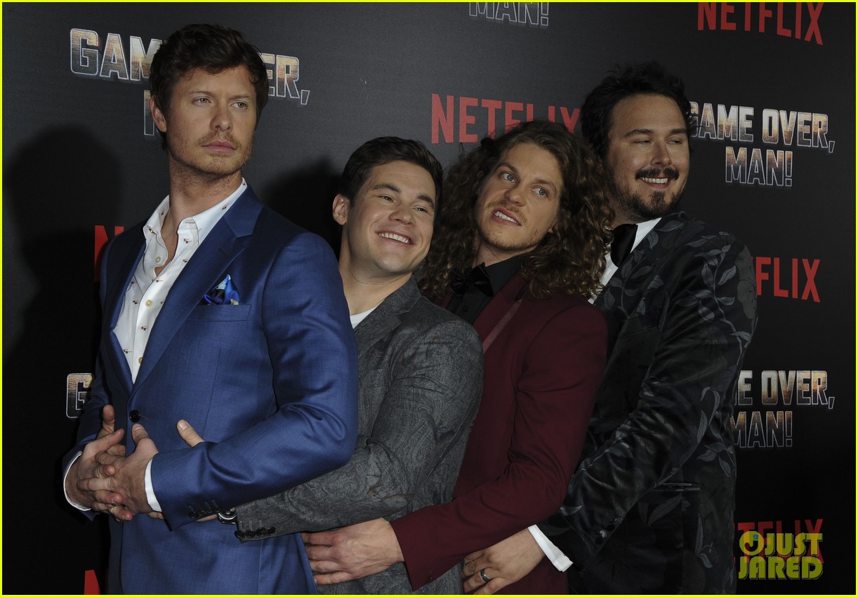 Anders Holm, Adam Devine & Blake Anderson Premiere New Netflix Film 'Game Over, Man' - Watch Trailer!