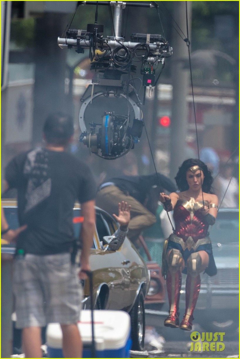 Gal Gadot Goes Airborne for 'Wonder Woman 1984' Stunt!