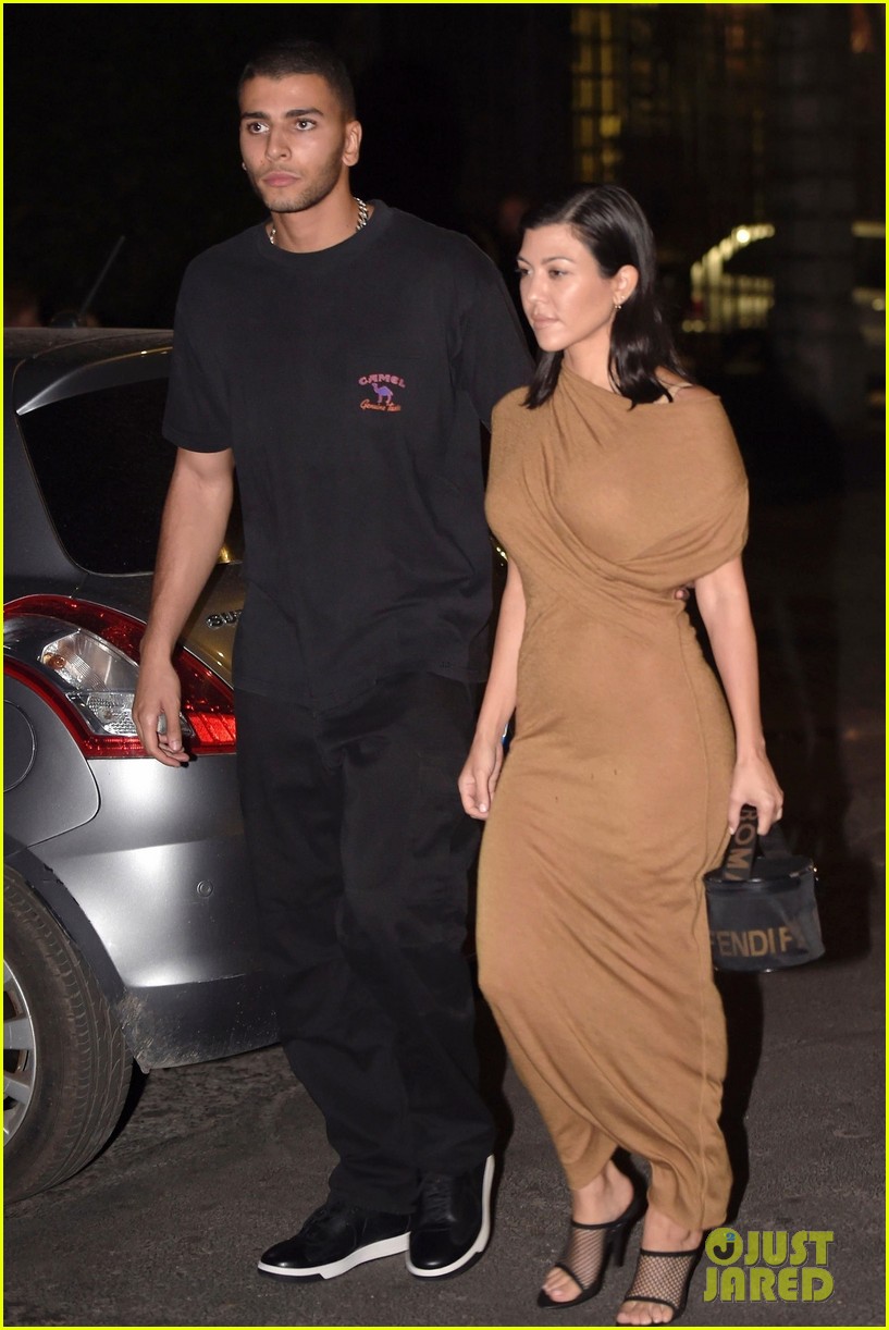 Kourtney Kardashian & Boyfriend Younes Bendjima Head Out for a Romantic Dinner in Rome!