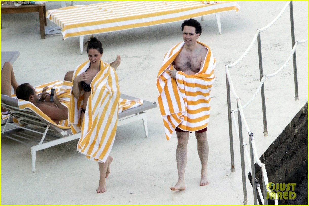 Felicity Jones & Husband Charles Guard Hit the Beach During Their Honeymoon!