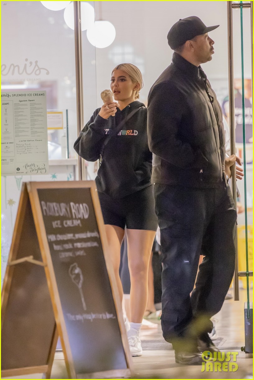 Kylie Jenner Sports a Travis Scott Sweatshirt While Grabbing Ice Cream!
