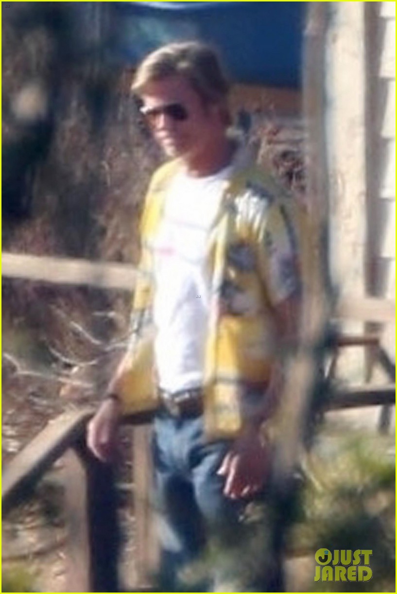 Brad Pitt & Lena Dunham Film 'Once Upon a Time in Hollywood' in LA!