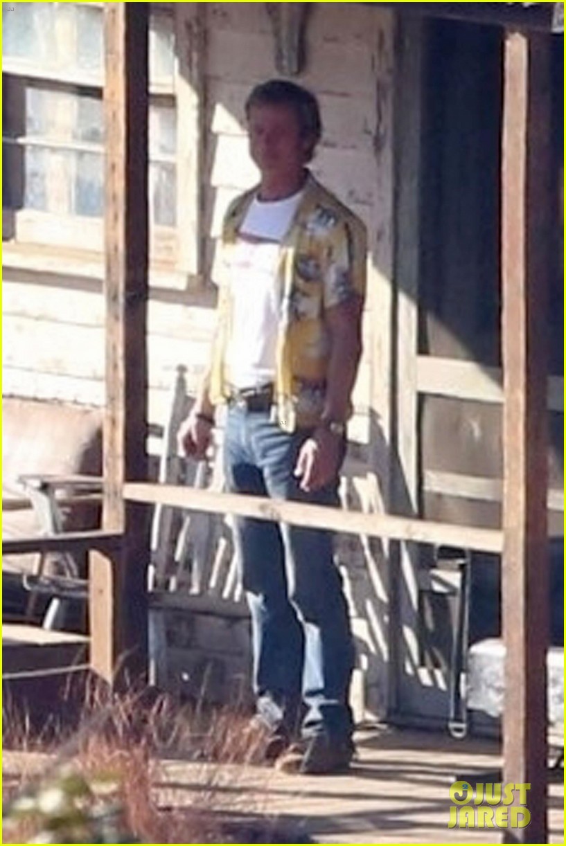 Brad Pitt & Lena Dunham Film 'Once Upon a Time in Hollywood' in LA!