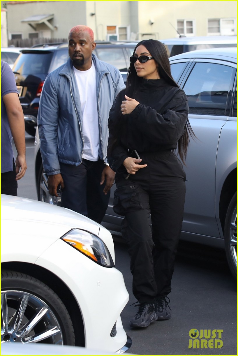 Kim Kardashian & Kanye West Step Out to Do Some Shopping