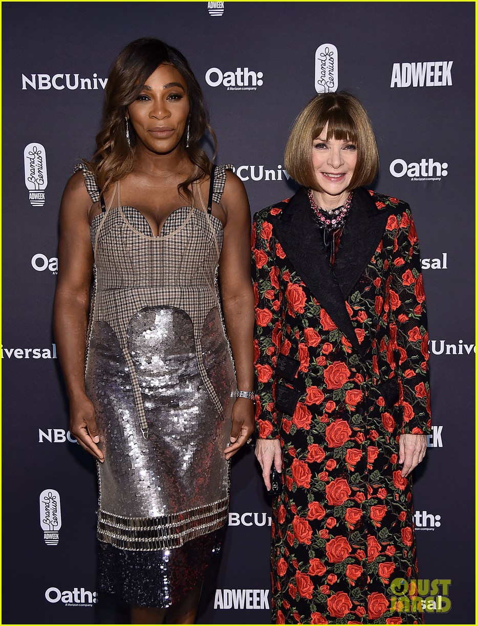 Serena Williams is Supported by Husband Alexis Ohanian at Brand Genius Awards 2018