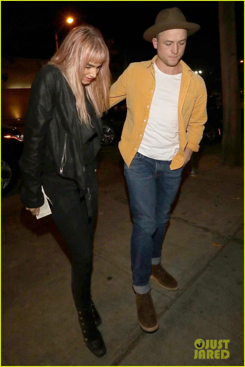 'Kingsman' Co-Stars Taron Egerton & Sofia Boutella Grab Dinner Together in West Hollywood