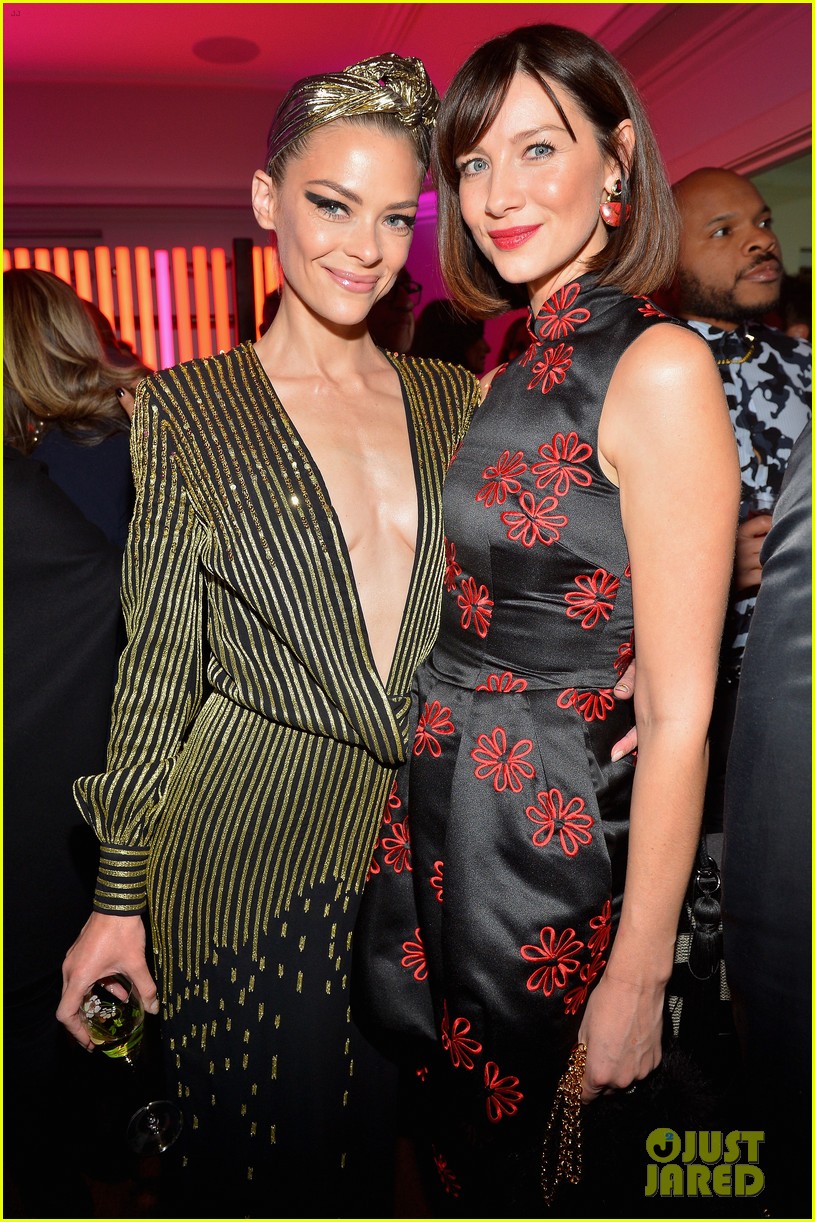 Caitriona Balfe & Jaime King Meet Up at W Magazine's Pre-Globes Party