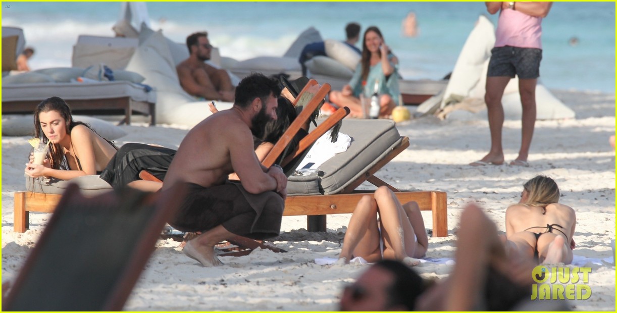Dan Bilzerian Flaunts His Chiseled Body in Tulum with a Group of Models