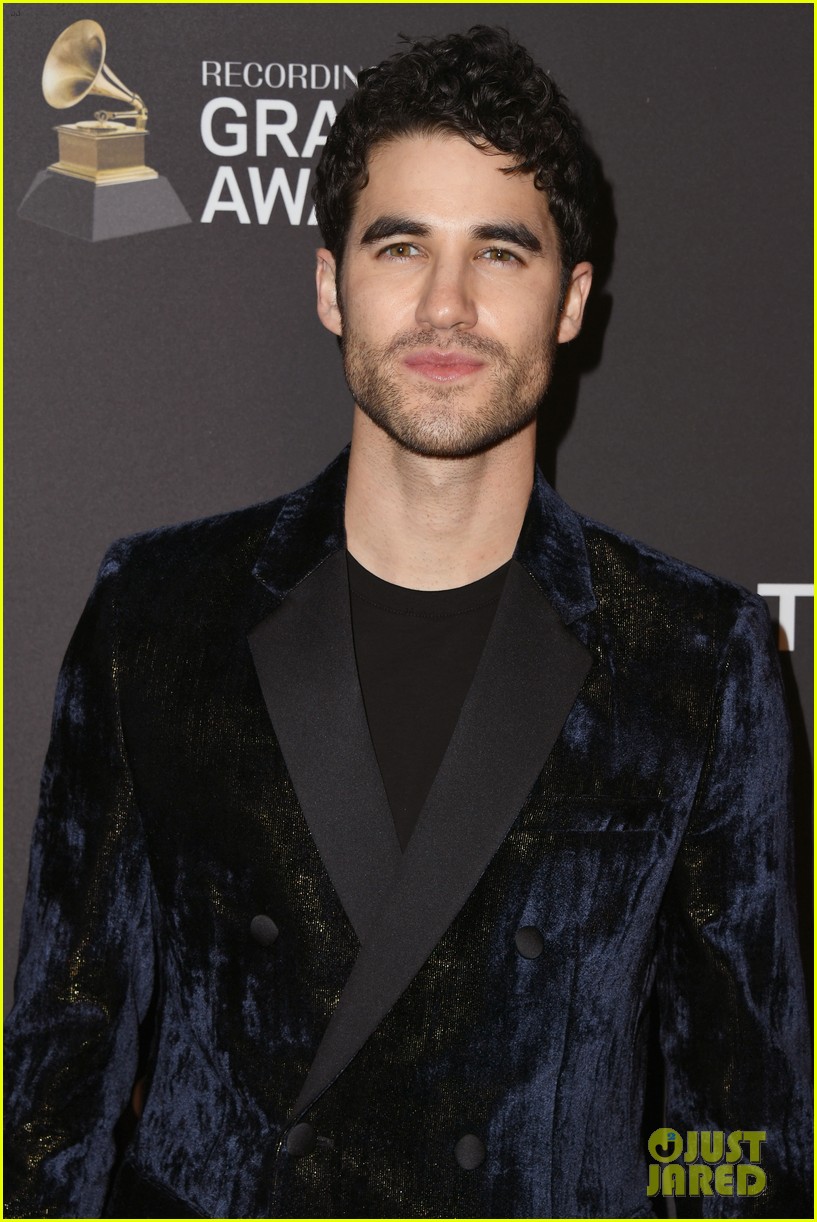 Darren Criss Looks So Handsome at Clive Davis' Pre-Grammys Party!