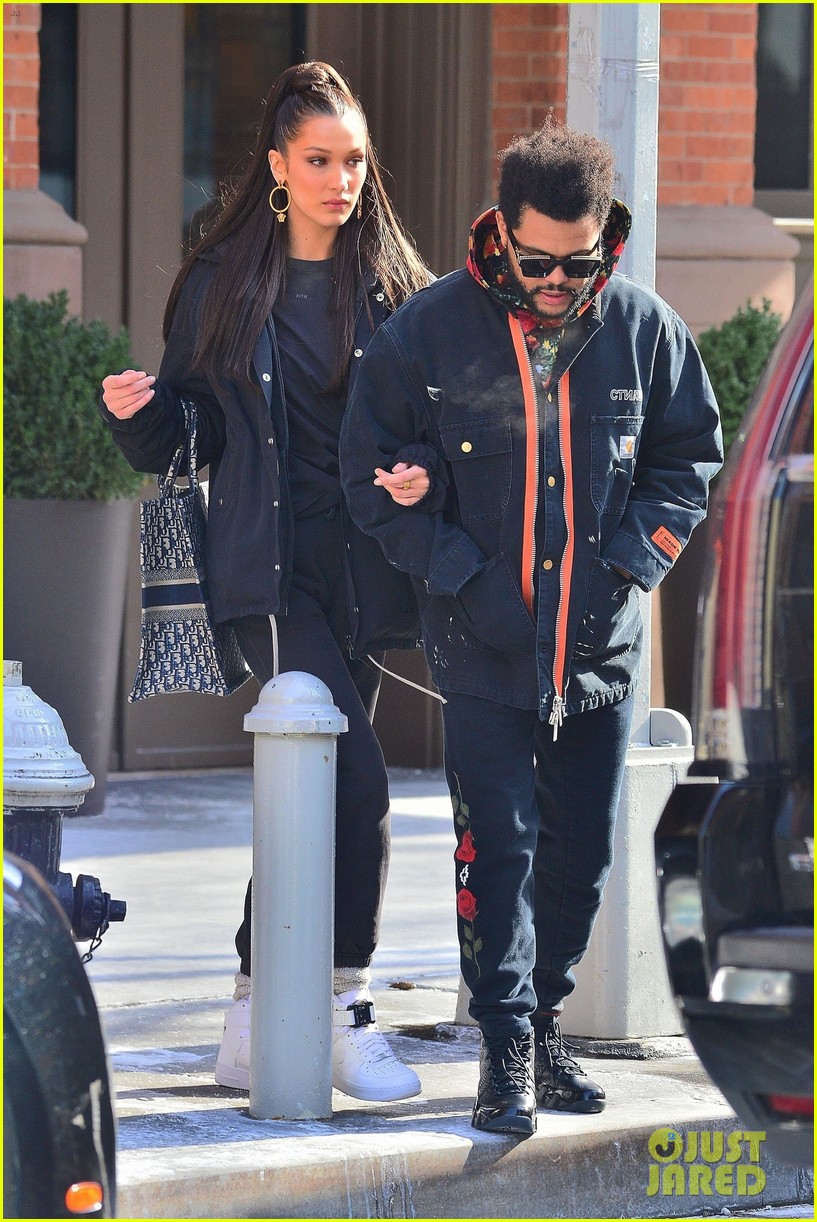 Bella Hadid & The Weeknd Bundle Up While Heading Out in NYC