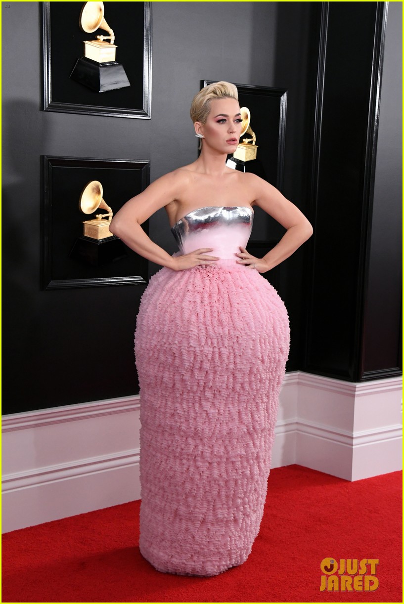 katy perry red carpet pink dress Katy Perry Pink Satin Sheath Wedding Guest Dress