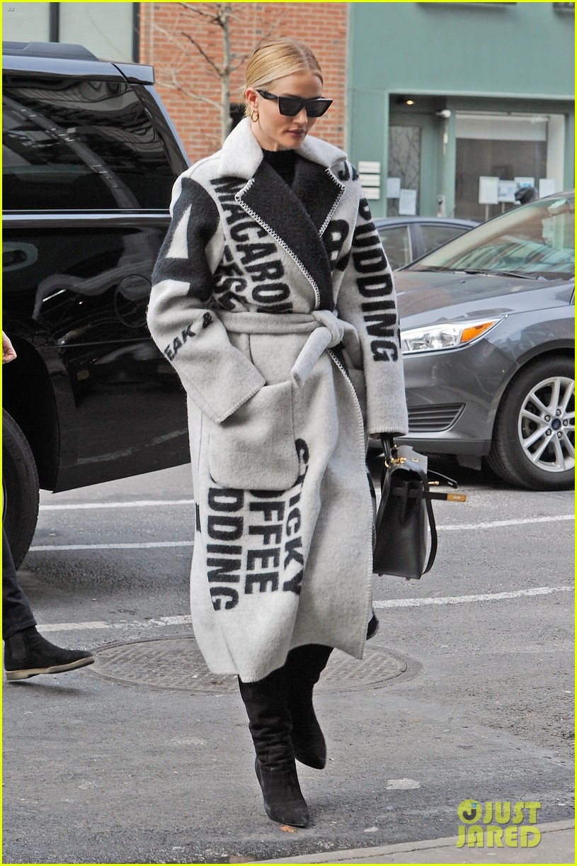 Rosie Huntington-Whiteley Looks Chic in Celine in NYC!