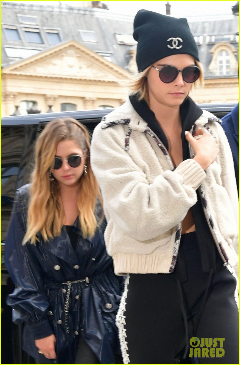 Cara Delevingne Gets Support From Girlfriend Ashley Benson at Emotional Chanel Fashion Show