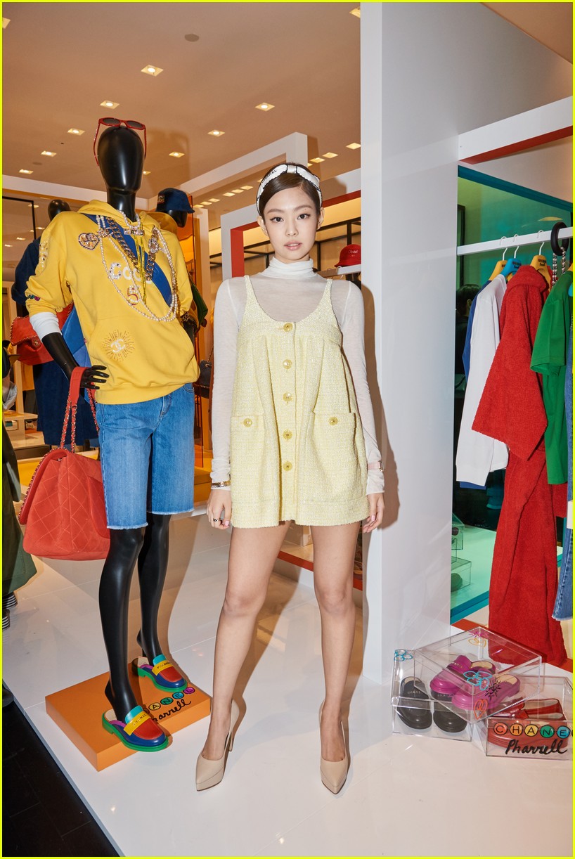 Pharrell Williams Parties With BLACKPINK's Jennie at Launch of Chanel-Pharrell Capsule Collection in Seoul!