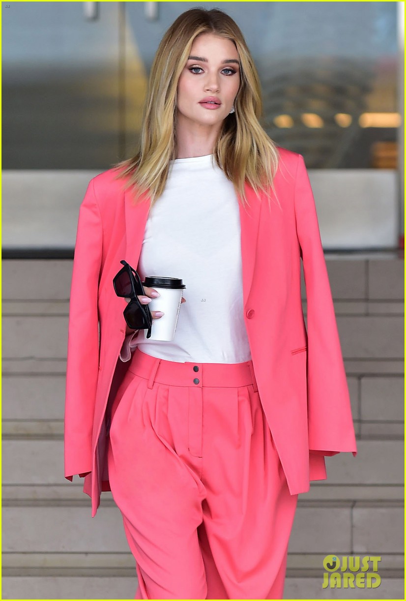 Rosie Huntington-Whiteley Goes Business Chic For a Day at the Office