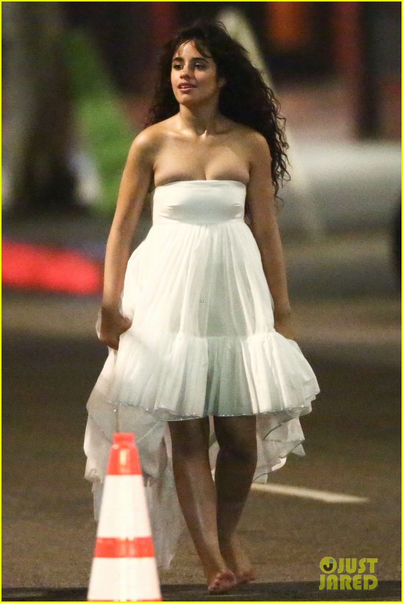 Camila Cabello Runs Barefoot Through L.A. Streets on Music Video Set!