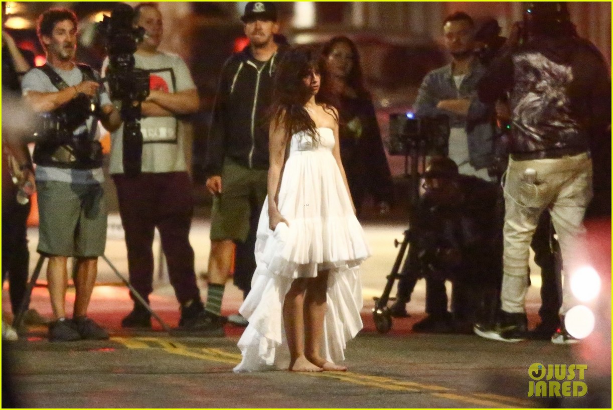 Camila Cabello Runs Barefoot Through L.A. Streets on Music Video Set!