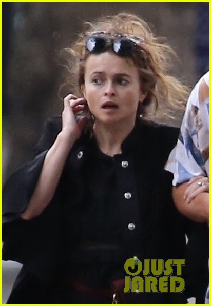 Helena Bonham Carter & Boyfriend Rye Dag Holmboe Go for a Stroll in London