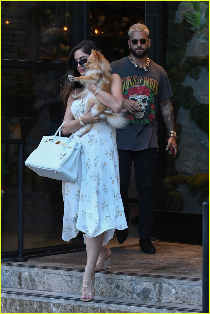 Maluma & Girlfriend Natalia Barulich Hit Up Their Favorite Spot For Lunch