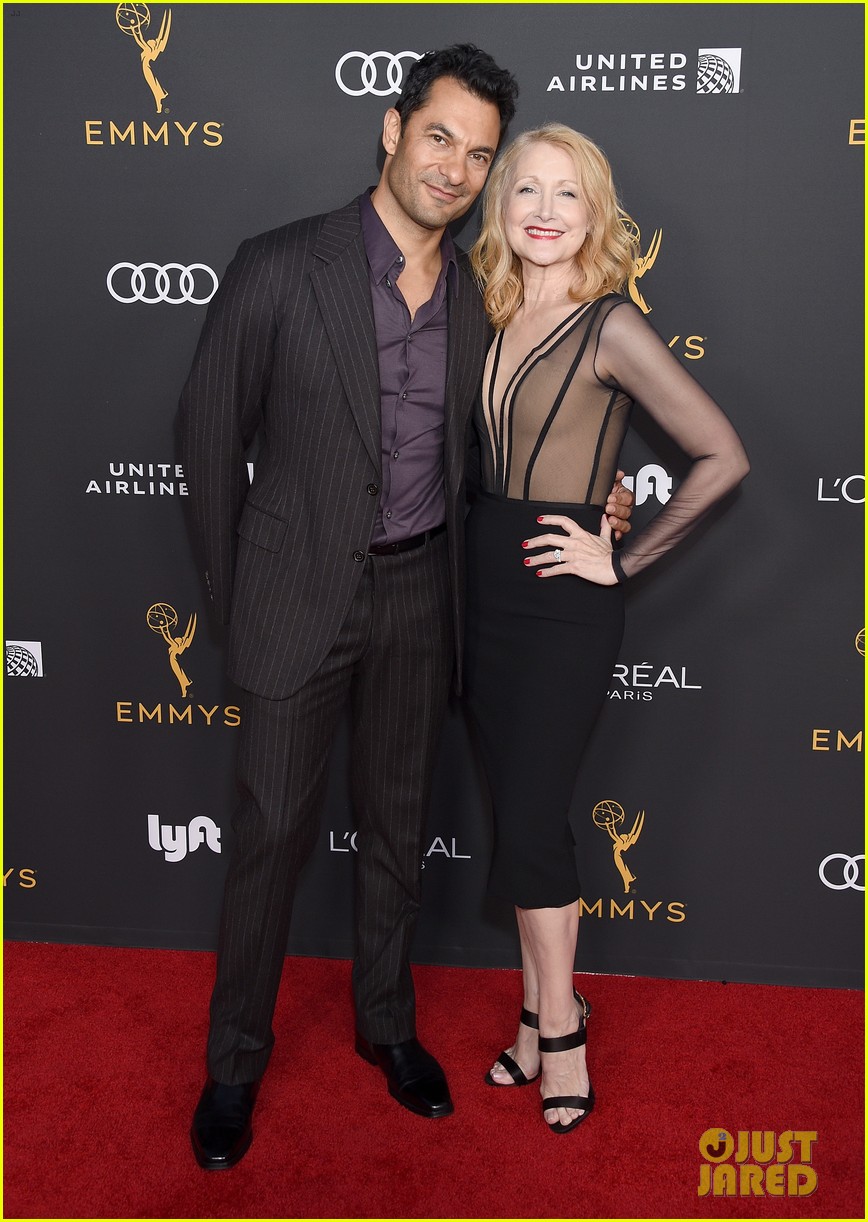 Patricia Clarkson Couples Up with Boyfriend Darwin Shaw at Pre-Emmys Party