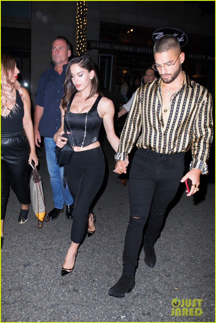 Maluma & Girlfriend Natalia Barulich Enjoy a Night Out Together in Beverly Hills
