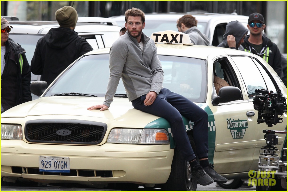Liam Hemsworth Gets Hit by a Taxi Cab on the Set of New Series 'Dodge & Miles'!