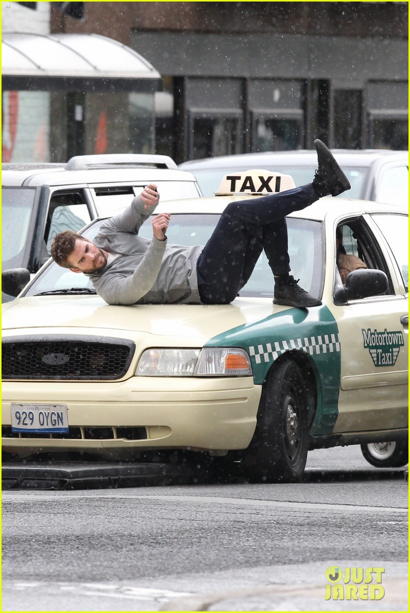 Liam Hemsworth Gets Hit by a Taxi Cab on the Set of New Series 'Dodge & Miles'!