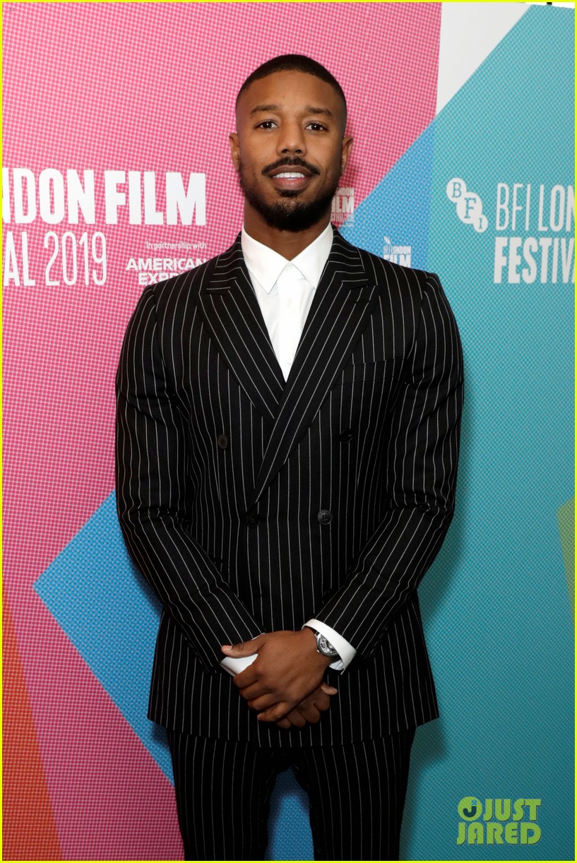 Michael B. Jordan Attends Screen Talk at BFI London Film Festival 2019