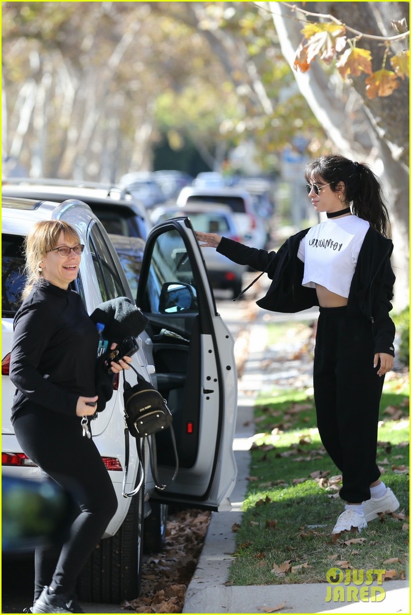 Camila Cabello Does Her Signature Paparazzi Poses in 'Romance' Merch! (Photos)