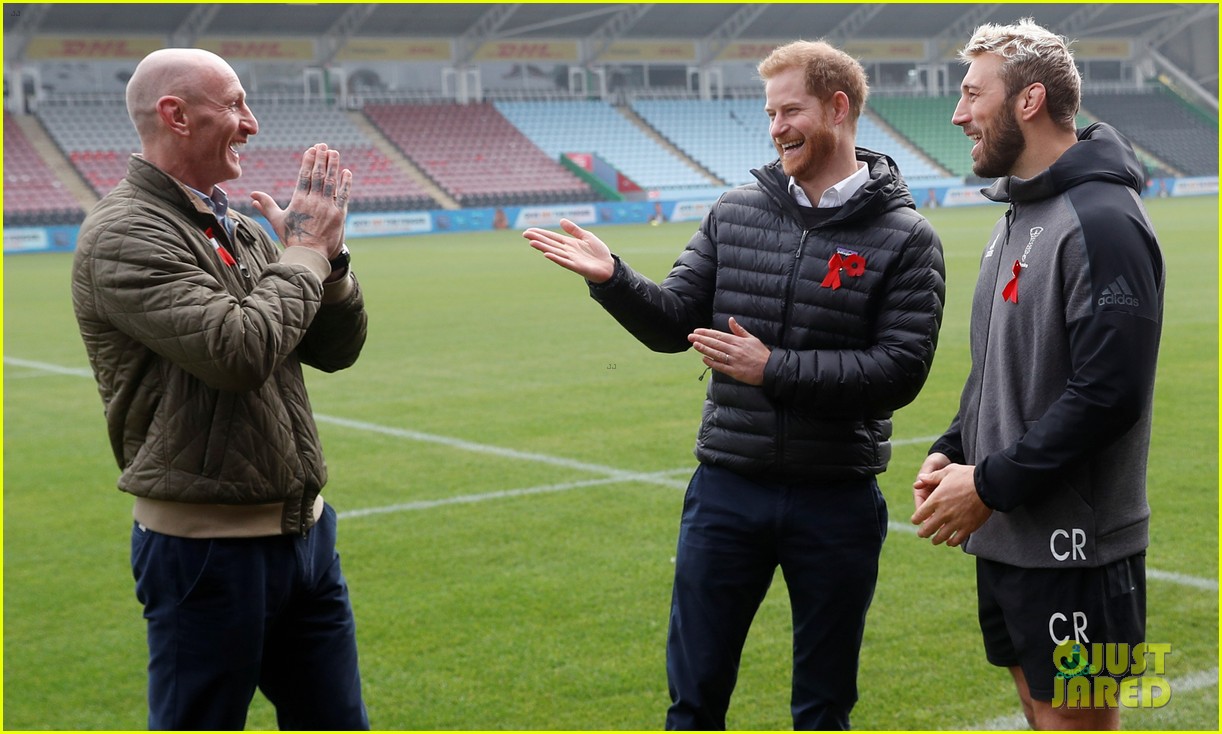 Prince Harry Teams Up With Rugby Star Gareth Thomas to Raise Awareness for National HIV Testing Week