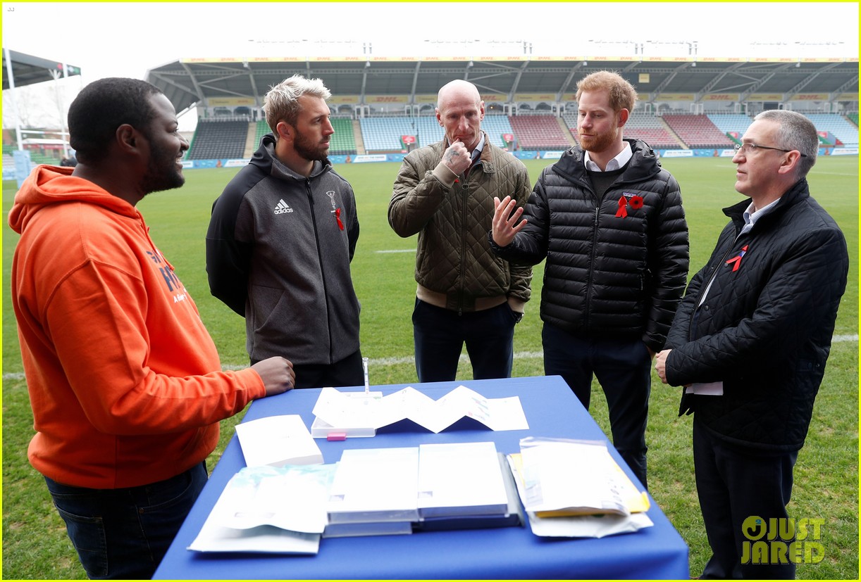 Prince Harry Teams Up With Rugby Star Gareth Thomas to Raise Awareness for National HIV Testing Week