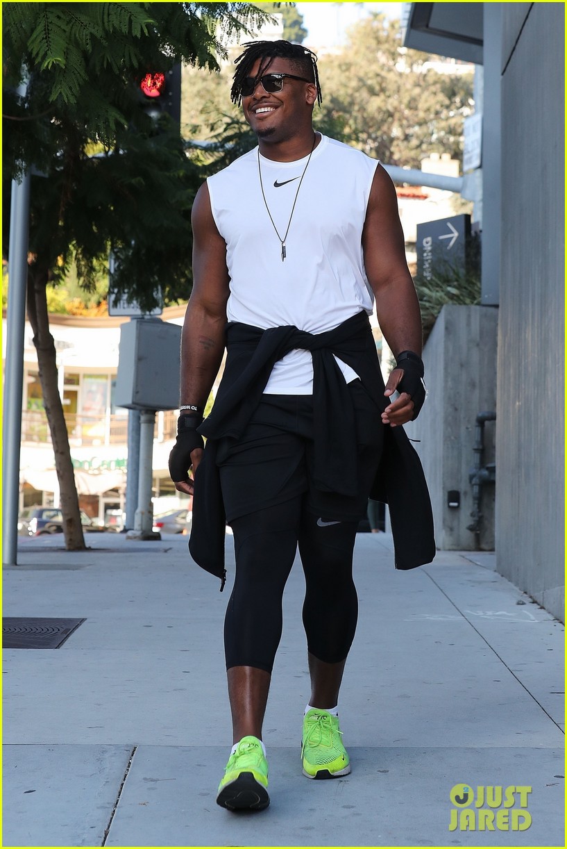 NFL Player Ryan Russell & Boyfriend Corey O'Brien Show Off PDA Ahead of Boxing Class