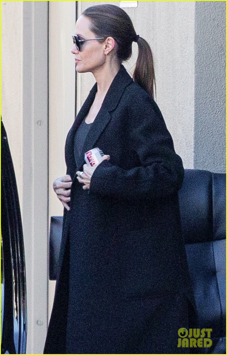 Angelina Jolie & Her Son Pax Stop By a Movie Studio in LA